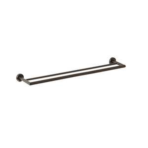 Bathroom Accessories: Harper Double Towel Rail 75cm Matt Black
