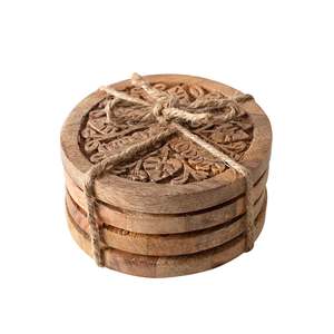 Kitchen Storage 1: Parvani Set Of 4 Coasters 10x10x1cm