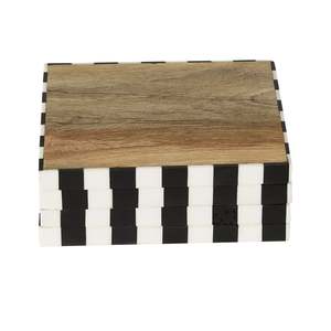 Kitchen Storage 1: Checkerboard Trim Square Coasters