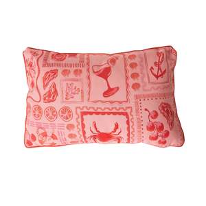 Aruba Summer Postcard Outdoor Cushion 35x55cm
