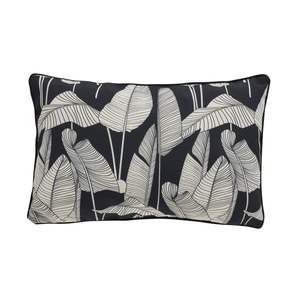 Aruba Night Leaf Outdoor Cushion 35x55cm