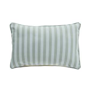 Aruba Solid and Striped Outdoor Cushion Blue 35x55cm