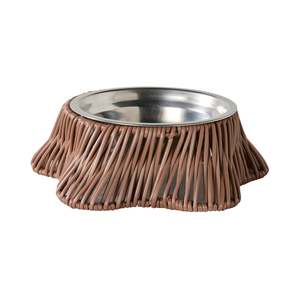 Pet Accessories: Sidney Woven Pet Bowl Clay