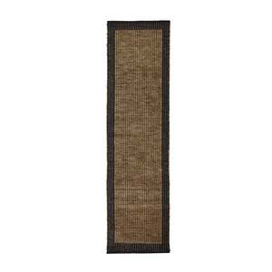 Alhambra Border Jute Runner Walnut 80x300cm