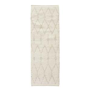 Dale Diamond Hand Loomed Cream Runner 200x70cm