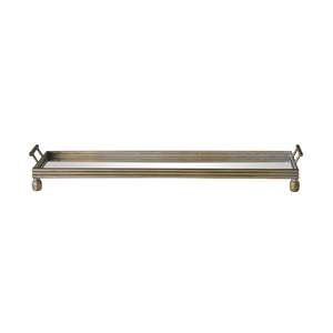 Trays Boards: Bobble Handle Long Mirrored Tray 106cm