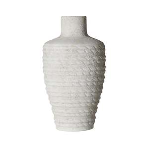 Vases: Octavia Rope Detail Ceramic Tall Vase