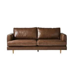 Leather Sofas: Harrison 3 Seater Leather Sofa Dakota Mocha