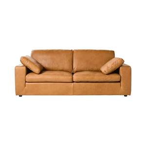 Leather Sofas: Blakely 3 Seater Leather Sofa Dakota Light Chestnut