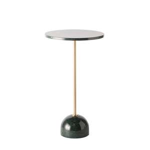 Vaani Green Marble Round Side Table 36x64cm