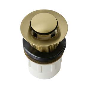 Bathroom Plugs Wastes: Camden Pop Up Waste Universal 32/40 x 80mm No Overflow Brushed Brass