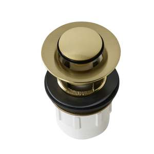 Camden Pop Up Waste Universal 32/40 x 80mm with Overflow Brushed Brass