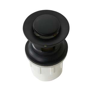 Camden Pop Up Waste Universal 32/40 x 80mm with Overflow Matte Black