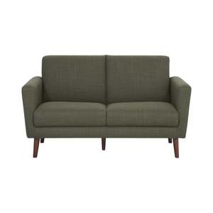 Fabric Sofas: Frankie 2 Seater Sofa Olive Green Weave