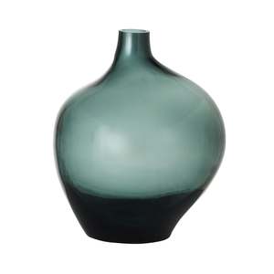 Clearance: Oceanic Tinted Flagon Glass Vase Turquoise
