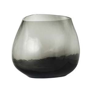 Clearance: Hazy Glass Vase Smoke Medium