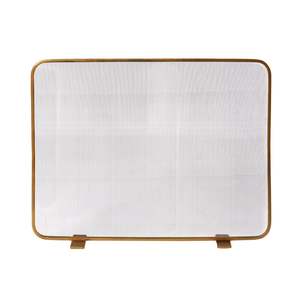 Fire Accessories: Perry Fire Screen Brass Antique 91x15x70cm