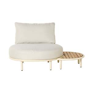 Outdoor Armchairs: Alesso Curved Occasional Chair