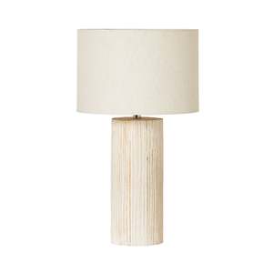 Table Lamps: Samara Wooden Table Lamp 51cm