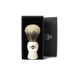 Badger Shaving Brush Silver Tip Pure + Free Brush Stand