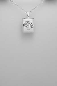 Book Shaped Locket with Tree of Life design