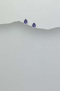 Geometric Shapes: Swarovski Tear Drop Dress Earrings in Sterling Silver