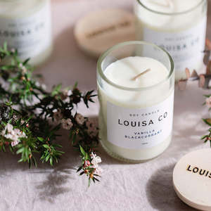 Products: Vanilla Blackcurrant Soy Candles - By Louisa Co