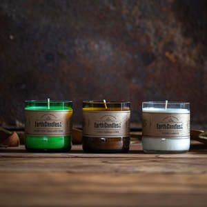 All Earth Candles: Fresh New Zealand Pine - Beer Bottle Tealights (3 Pack)