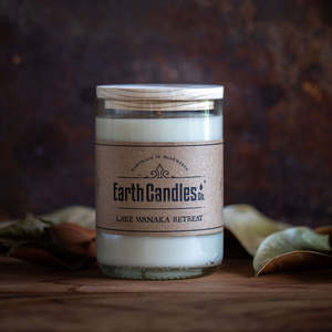 All Earth Candles: Lake Wanaka Retreat - Wine Bottle Soy Candle