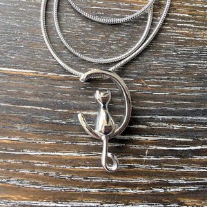Products: Cat on Moon Pendant - Earthsynergy webstore New Zealand