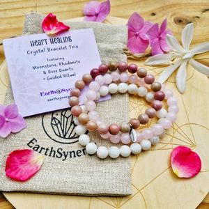 Heart Healing Bracelet Trio - Earthsynergy webstore