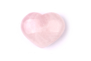 Tumbled Crystals: rose quartz mini heart