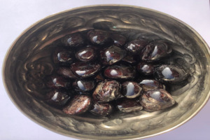 Tumbled Crystals: red garnet