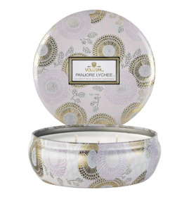 Candles Incense: Voluspa Panjore Lychee 3 Wick Candle