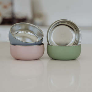 Stainless Steel Silicone Baby: Tiny Tastes Non Suction Bowl
