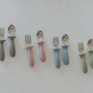 Stainless Steel Silicone Baby: Little Diner Cutlery Set