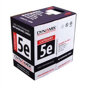 Network Security Audio Cabl: 305m Cat5E White F/UTP Solid Shielded Cable Roll 100MHz 24AWGx4P PVC CM UL Rated