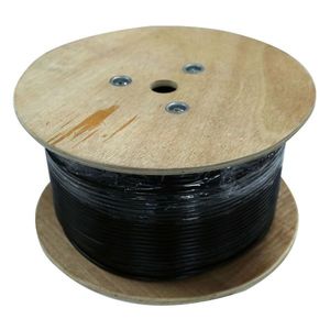 Network Security Audio Cabl: 305m S/FTP Cat6 23 AWG 30%TC braid + UV Stabilised PE Jacket for outdoor cable