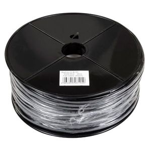 DYNAMIX 100m Roll 6-Wire Flat Cable 28 AWG, Black colour