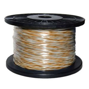 250m Orange & White Jumper Cable Roll Copper 0.5mm (non-tinned)