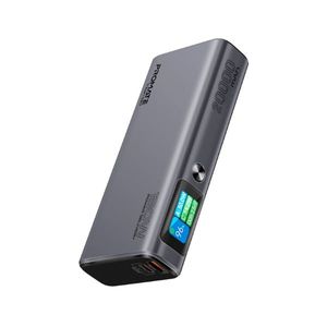 Power Banks Batteries: 20000mAh 130W Sleek PD Aliminium Power Bank w/ LCD Screen. 1x 60W & 1x 100W
