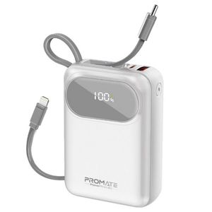 20000mAh Ultra Compact 35W SuperSpeed Power Bank Built-in USB-C & Lightning Cables. 35W