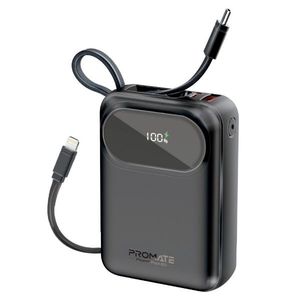 20000mAh Ultra Compact 35W SuperSpeed Power Bank Built-in USB-C & Lightning Cables. 35W