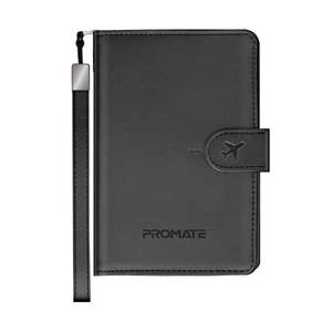 Laptop Tablet Bags: Anti Loss Slim Leather Passport Holder with RFID Protection & Smart Tracking