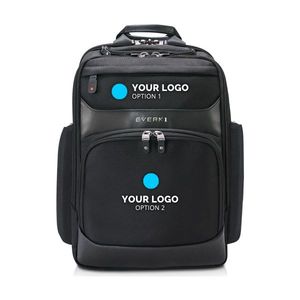Laptop Tablet Bags: EVERKI Onyx Laptop Backpack with Embroidered Logo. Hard-Shell Quick-Access - MOQ 15pcs