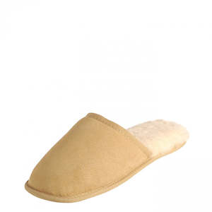 Sheepskin Footwear: Mi Woollies Haast Soft Sole Slipper - Tan