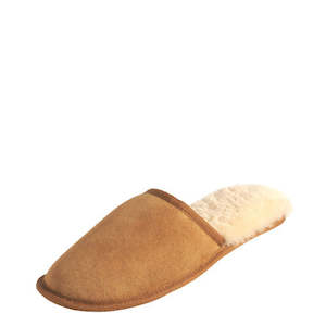 Sheepskin Footwear: Mi Woollies Haast Soft Sole - Walnut