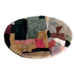 Sheepskin Footwear: Mi Woollies Dog Cushion Large Multi 90cm x 60cm