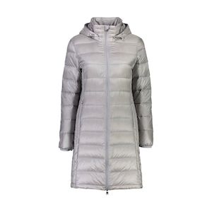 Moke Sarah Long Ladies Hooded 90/10 Down Jacket