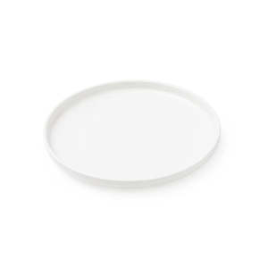 Living Light Candles White Plate 17.5cm